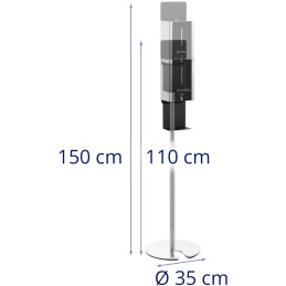 Automatinė bekontaktė dezinfekcijos stotis 100-140 cm 1 l