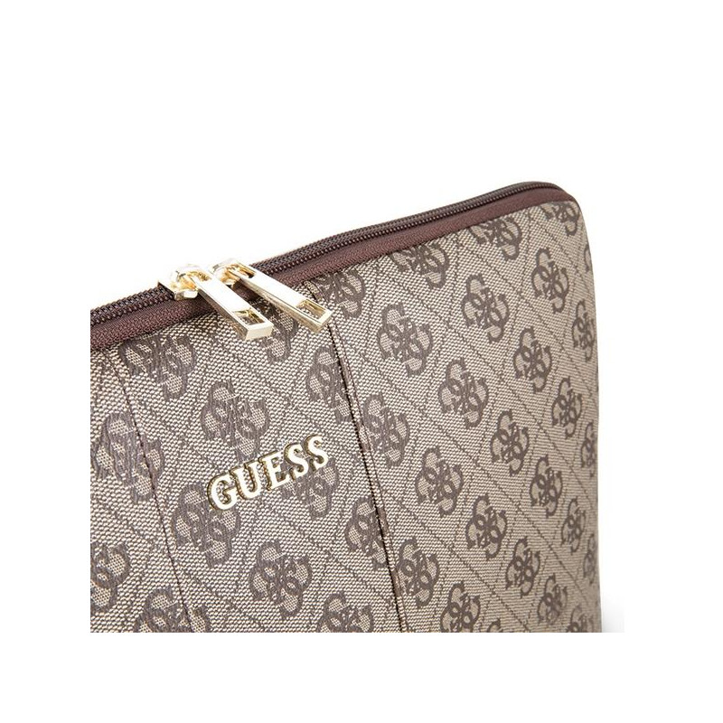Guess Uptown dėklas 13 colių nešiojamam kompiuteriui – rudas