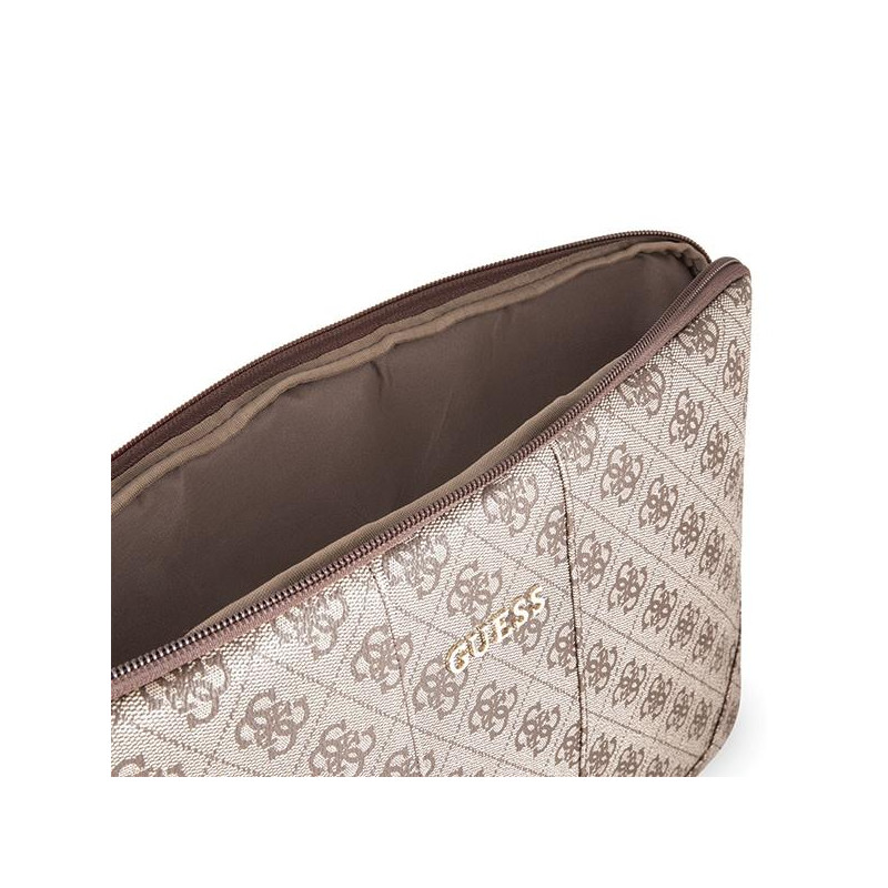 Guess Uptown dėklas 13 colių nešiojamam kompiuteriui – rudas