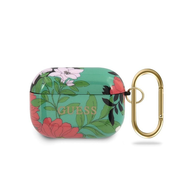 Guess N.1 Flower Collection dėklas, skirtas AirPods Pro – žalias Guess N.1 Flower Collection dėklas, skirtas AirPods Pro – žalias