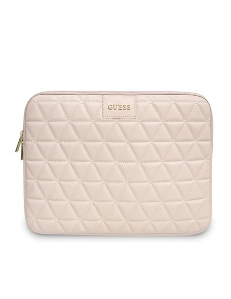 Guess Dygsniuotas dangtelis 13" nešiojamam kompiuteriui - rožinis
