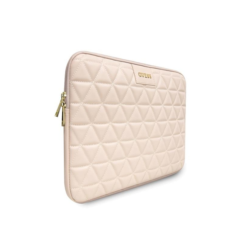 Guess Dygsniuotas dangtelis 13" nešiojamam kompiuteriui - rožinis