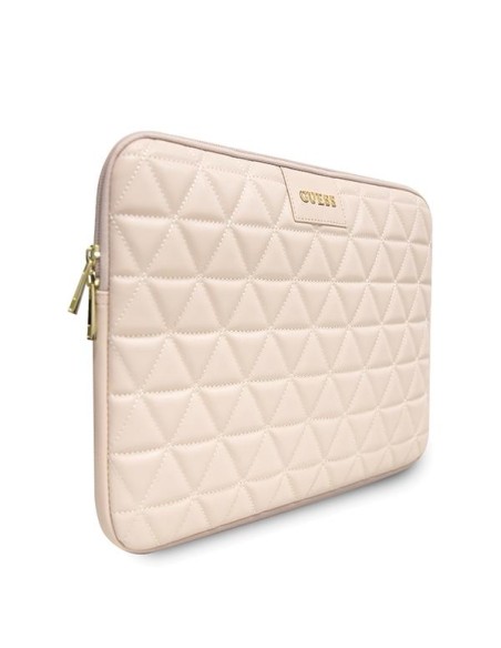 Guess Dygsniuotas dangtelis 13" nešiojamam kompiuteriui - rožinis