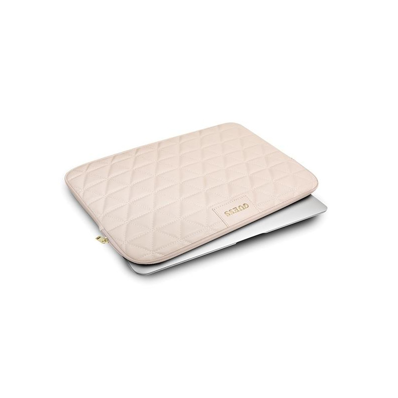 Guess Dygsniuotas dangtelis 13" nešiojamam kompiuteriui - rožinis