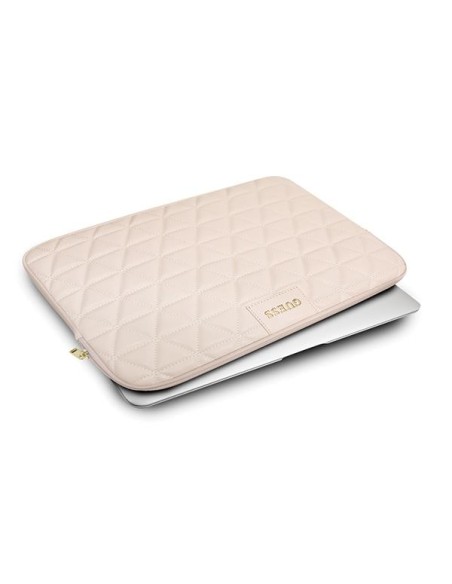 Guess Dygsniuotas dangtelis 13" nešiojamam kompiuteriui - rožinis