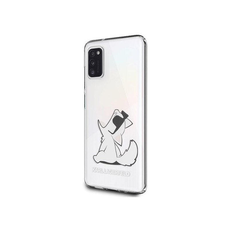 Karl Lagerfeld Choupette Fun dėklas Samsung A41 - skaidrus Karl Lagerfeld Choupette Fun dėklas Samsung A41 - skaidrus