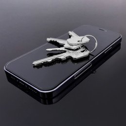 Wozinsky viso dangčio Flexi nano stiklo plėvelės grūdintas stiklas su rėmeliu iPhone 12 mini juodas