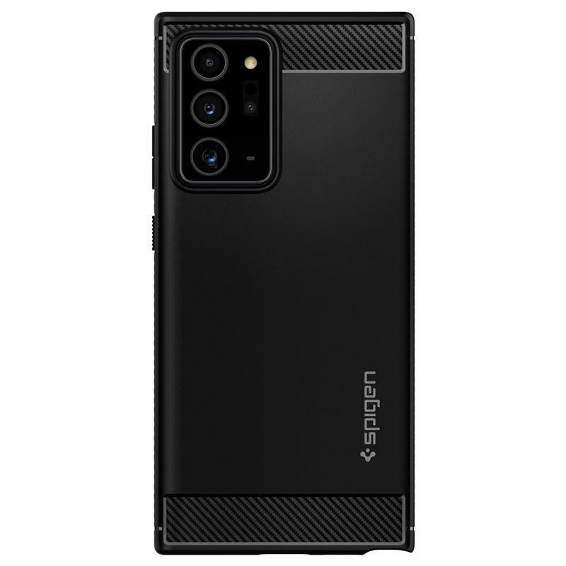 Spigen Rugged Armor dėklas, skirtas Samsung Galaxy Note 20 Ultra - matinė juoda Spigen Rugged Armor dėklas, skirtas Samsung Galaxy Note 20 Ultra - matinė juoda
