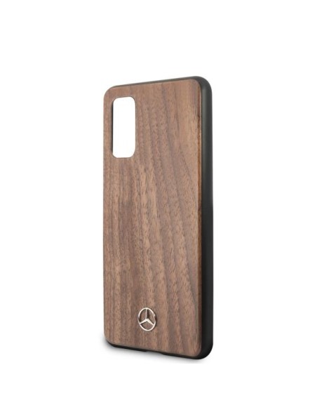 Mercedes Wood Line Walnut dėklas Samsung Galaxy S20 - rudas Mercedes Wood Line Walnut dėklas Samsung Galaxy S20 - rudas
