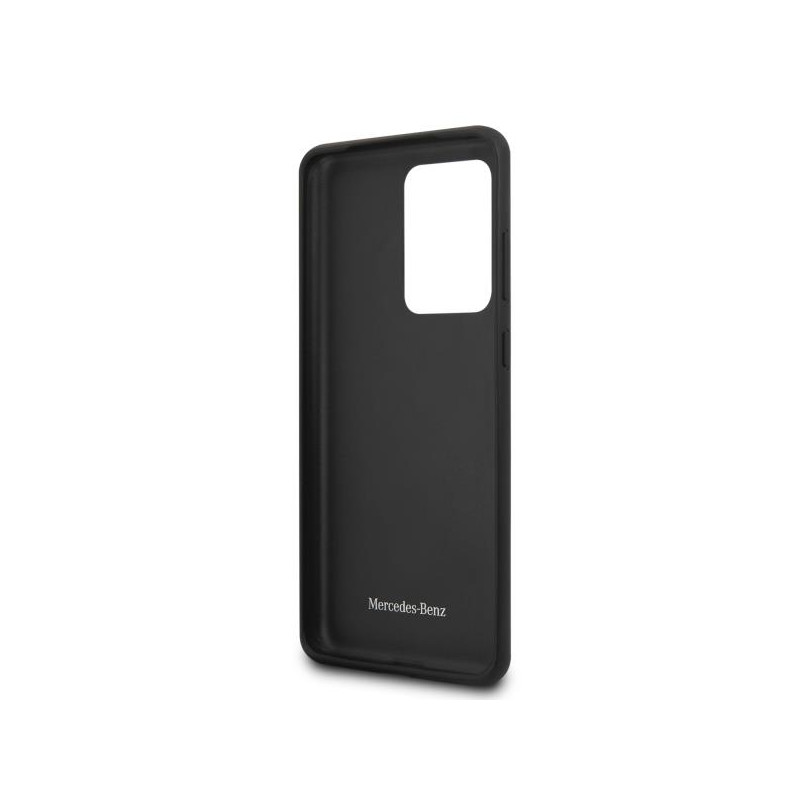 Mercedes Wood Line Walnut dėklas, skirtas Samsung Galaxy S20 Ultra - rudas