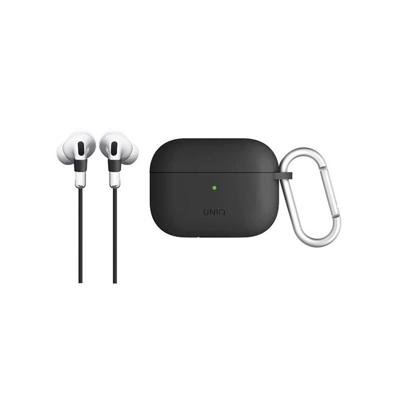 UNIQ Vencer silikoninis dėklas, skirtas AirPods Pro - pilkas UNIQ Vencer silikoninis dėklas, skirtas AirPods Pro - pilkas