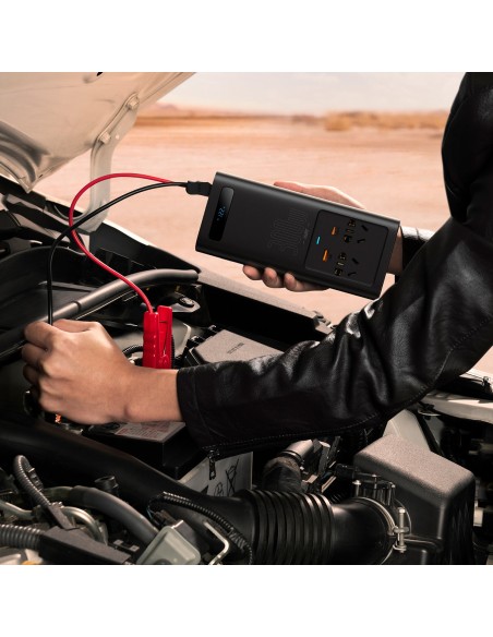 Automobilio įtampos keitiklis 12V - 220V IGBT 300W (CN/EU kištukas) juodas Automobilio įtampos keitiklis 12V - 220V IGBT 300W (CN/EU kištukas) juodas