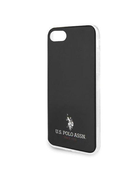 JAV Polo Assn byla Blizgus, skirtas iPhone 7 / 8 / SE 2020 / SE 2022 - juodas JAV Polo Assn byla Blizgus, skirtas iPhone 7 / 8 / SE 2020 / SE 2022 - juodas