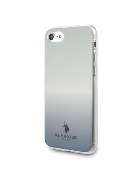 JAV Polo Assn byla Gradiento raštų kolekcija, skirta iPhone 7 / 8 / SE 2020 / SE 2022 – mėlyna JAV Polo Assn byla Gradiento raštų kolekcija, skirta iPhone 7 / 8 / SE 2020 / SE 2022 – mėlyna
