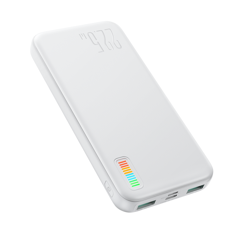 Powerbank 10000mAh Dazzling Series 22,5W balta