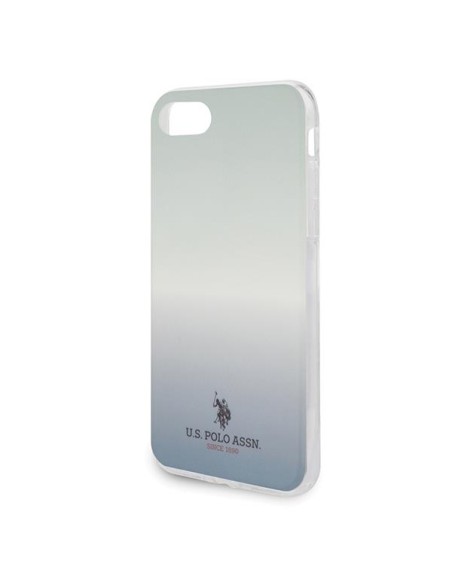JAV Polo Assn byla Gradiento raštų kolekcija, skirta iPhone 7 / 8 / SE 2020 / SE 2022 – mėlyna JAV Polo Assn byla Gradiento raštų kolekcija, skirta iPhone 7 / 8 / SE 2020 / SE 2022 – mėlyna
