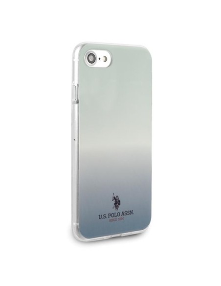 JAV Polo Assn byla Gradiento raštų kolekcija, skirta iPhone 7 / 8 / SE 2020 / SE 2022 – mėlyna JAV Polo Assn byla Gradiento raštų kolekcija, skirta iPhone 7 / 8 / SE 2020 / SE 2022 – mėlyna