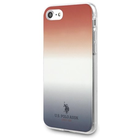 JAV Polo Assn byla Gradiento raštų kolekcija, skirta iPhone 7 / 8 / SE 2020 / SE 2022 – raudona ir mėlyna JAV Polo Assn byla Gradiento raštų kolekcija, skirta iPhone 7 / 8 / SE 2020 / SE 2022 – raudona ir mėlyna