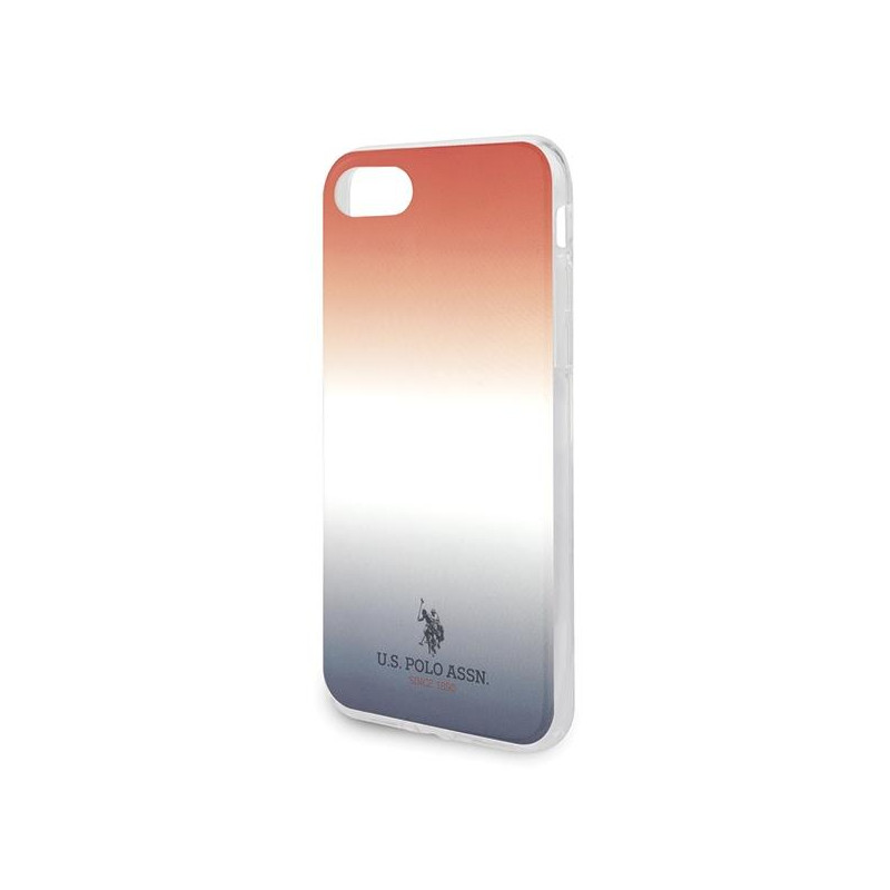 JAV Polo Assn byla Gradiento raštų kolekcija, skirta iPhone 7 / 8 / SE 2020 / SE 2022 – raudona ir mėlyna