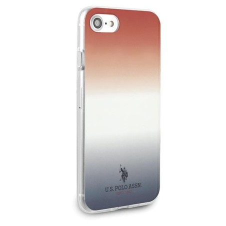 JAV Polo Assn byla Gradiento raštų kolekcija, skirta iPhone 7 / 8 / SE 2020 / SE 2022 – raudona ir mėlyna JAV Polo Assn byla Gradiento raštų kolekcija, skirta iPhone 7 / 8 / SE 2020 / SE 2022 – raudona ir mėlyna