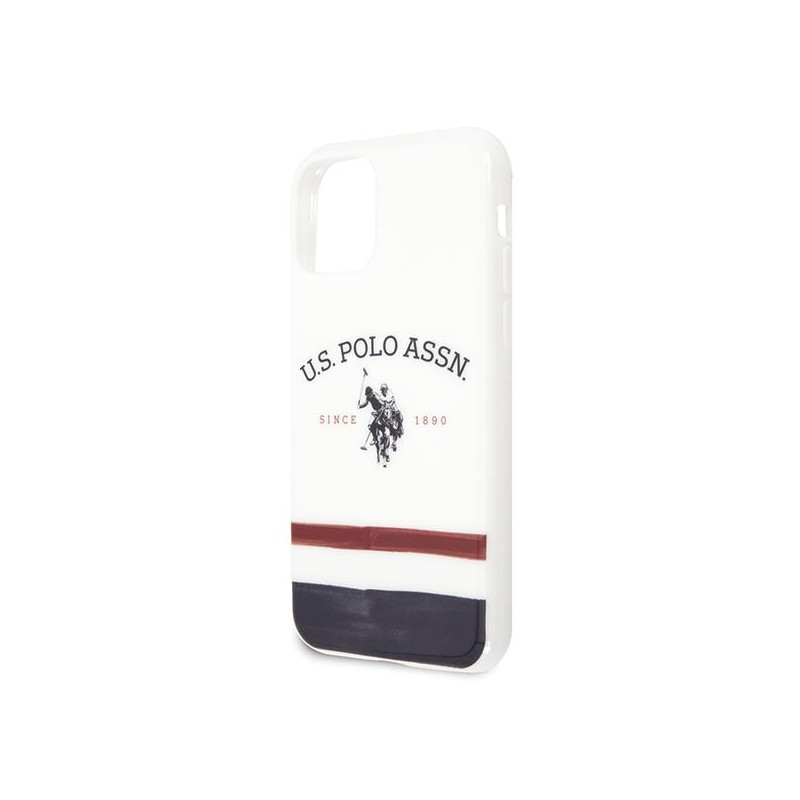 JAV Polo Assn byla Trispalvių raštų kolekcija, skirta iPhone 11 Pro – balta