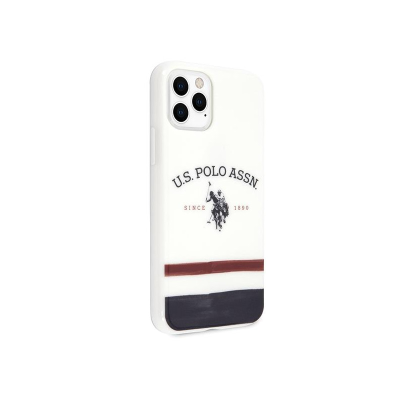 JAV Polo Assn byla Trispalvių raštų kolekcija, skirta iPhone 11 Pro – balta
