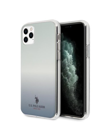 JAV Polo Assn byla Gradiento raštų kolekcija, skirta iPhone 11 Pro – mėlyna JAV Polo Assn byla Gradiento raštų kolekcija, skirta iPhone 11 Pro – mėlyna
