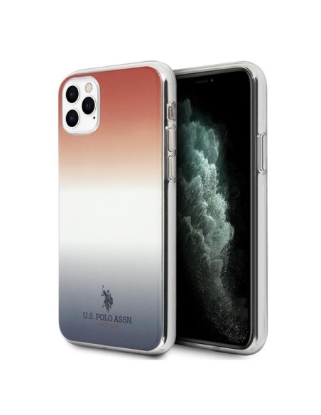 JAV Polo Assn byla Gradiento raštų kolekcija, skirta iPhone 11 Pro – raudona ir mėlyna JAV Polo Assn byla Gradiento raštų kolekcija, skirta iPhone 11 Pro – raudona ir mėlyna