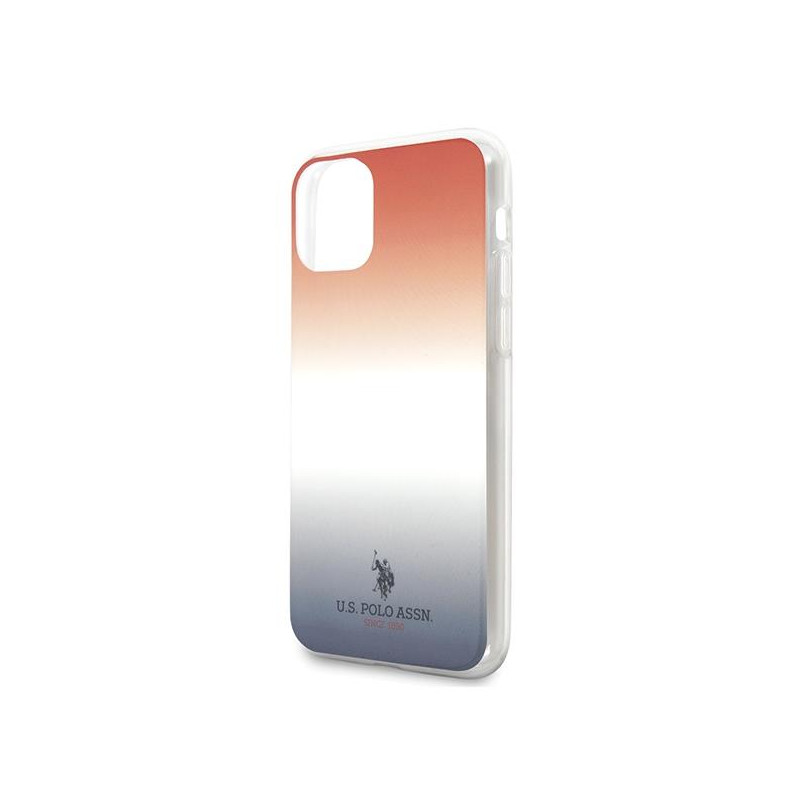JAV Polo Assn byla Gradiento raštų kolekcija, skirta iPhone 11 Pro – raudona ir mėlyna