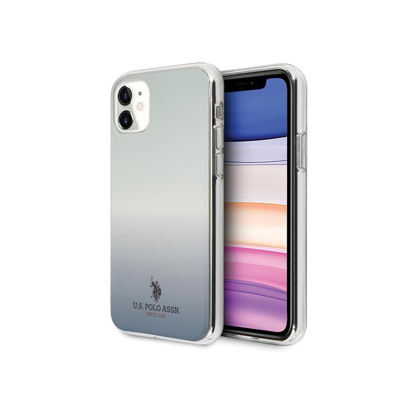 JAV Polo Assn byla Gradiento raštų kolekcija, skirta iPhone 11 – mėlyna JAV Polo Assn byla Gradiento raštų kolekcija, skirta iPhone 11 – mėlyna