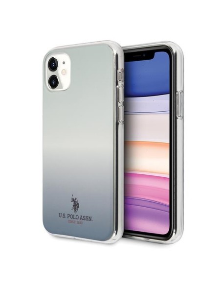 JAV Polo Assn byla Gradiento raštų kolekcija, skirta iPhone 11 – mėlyna JAV Polo Assn byla Gradiento raštų kolekcija, skirta iPhone 11 – mėlyna