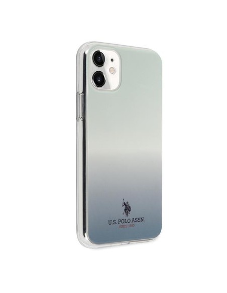 JAV Polo Assn byla Gradiento raštų kolekcija, skirta iPhone 11 – mėlyna JAV Polo Assn byla Gradiento raštų kolekcija, skirta iPhone 11 – mėlyna
