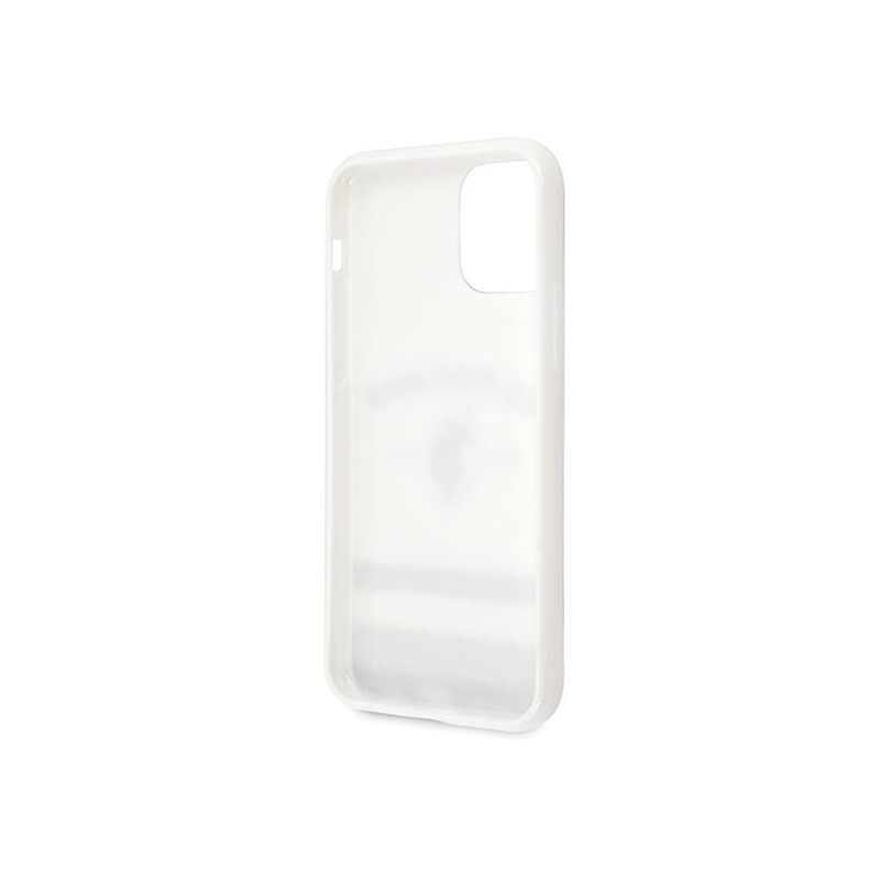 JAV Polo Assn byla Trispalvių raštų kolekcija, skirta iPhone 11 Pro Max – balta