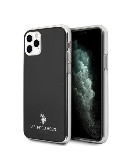 JAV Polo Assn byla Blizgus, skirtas iPhone 11 Pro Max – juodas JAV Polo Assn byla Blizgus, skirtas iPhone 11 Pro Max – juodas