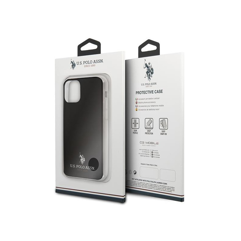 JAV Polo Assn byla Blizgus, skirtas iPhone 11 Pro Max – juodas
