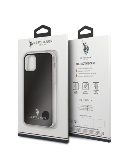 JAV Polo Assn byla Blizgus, skirtas iPhone 11 Pro Max – juodas JAV Polo Assn byla Blizgus, skirtas iPhone 11 Pro Max – juodas