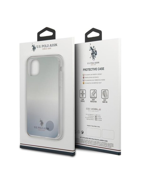 JAV Polo Assn byla Gradiento raštų kolekcija, skirta iPhone 11 Pro Max – mėlyna JAV Polo Assn byla Gradiento raštų kolekcija, skirta iPhone 11 Pro Max – mėlyna