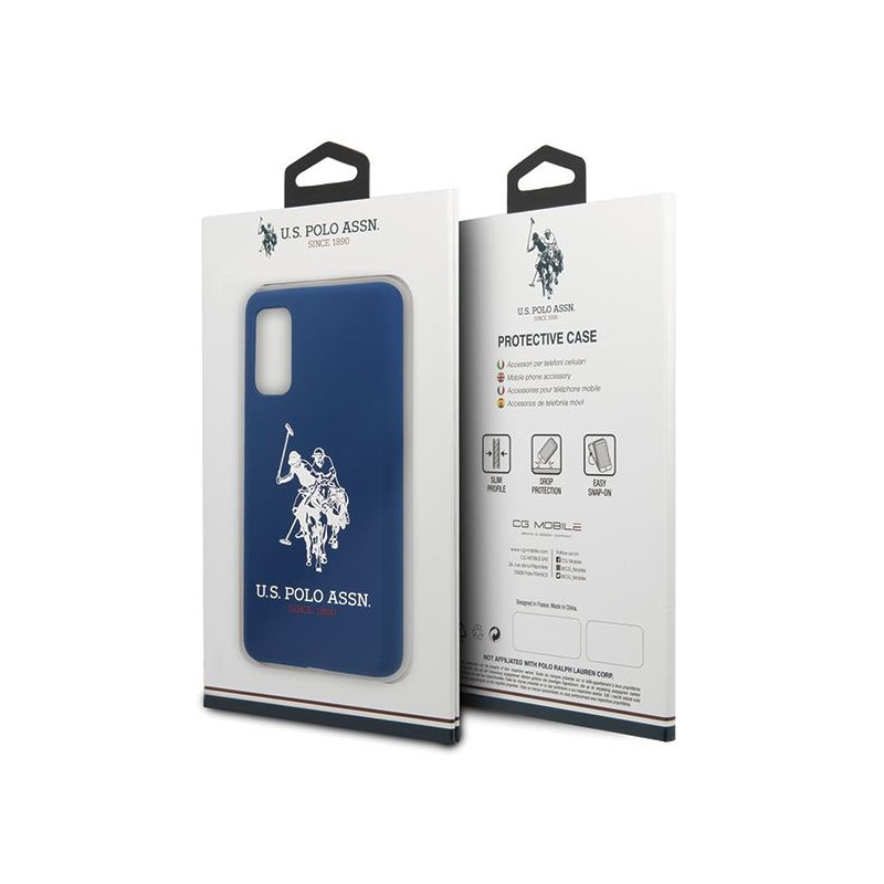 JAV Polo Assn byla Silikono kolekcija, skirta Samsung Galaxy S20 – tamsiai mėlyna