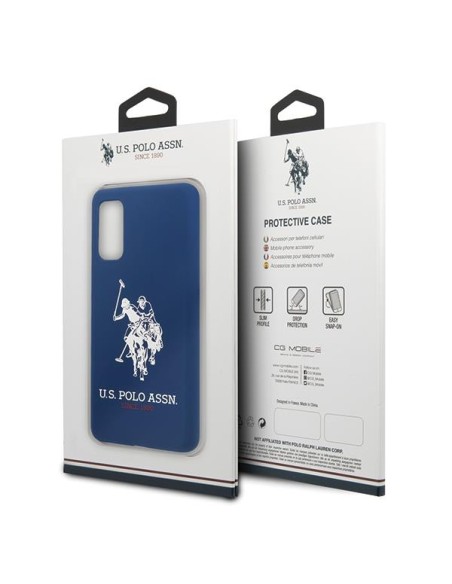 JAV Polo Assn byla Silikono kolekcija, skirta Samsung Galaxy S20 – tamsiai mėlyna JAV Polo Assn byla Silikono kolekcija, skirta Samsung Galaxy S20 – tamsiai mėlyna
