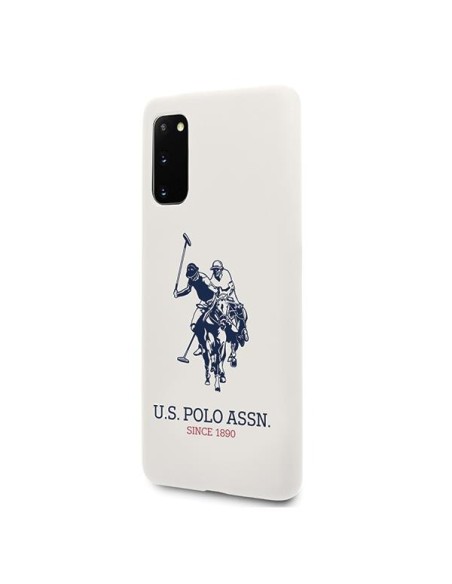 JAV Polo Assn byla Silikono kolekcija Samsung Galaxy S20 – balta JAV Polo Assn byla Silikono kolekcija Samsung Galaxy S20 – balta