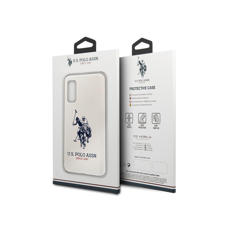 JAV Polo Assn byla Silikono kolekcija Samsung Galaxy S20 – balta
