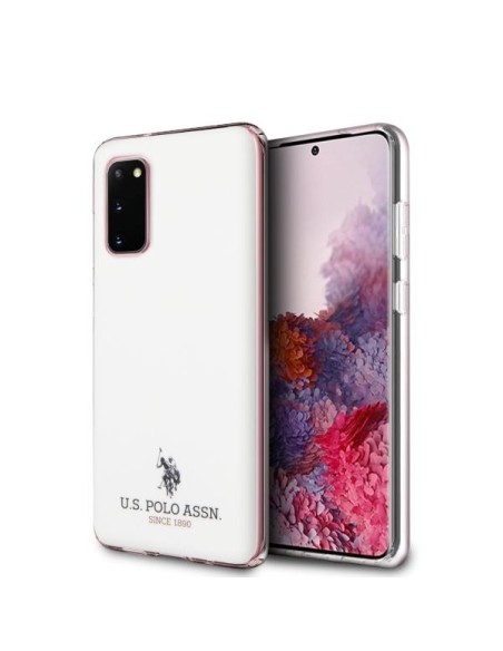 JAV Polo Assn byla Blizgus „Samsung Galaxy S20“ – baltas JAV Polo Assn byla Blizgus „Samsung Galaxy S20“ – baltas