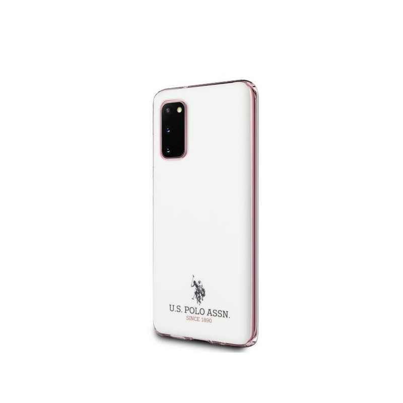 JAV Polo Assn byla Blizgus „Samsung Galaxy S20“ – baltas