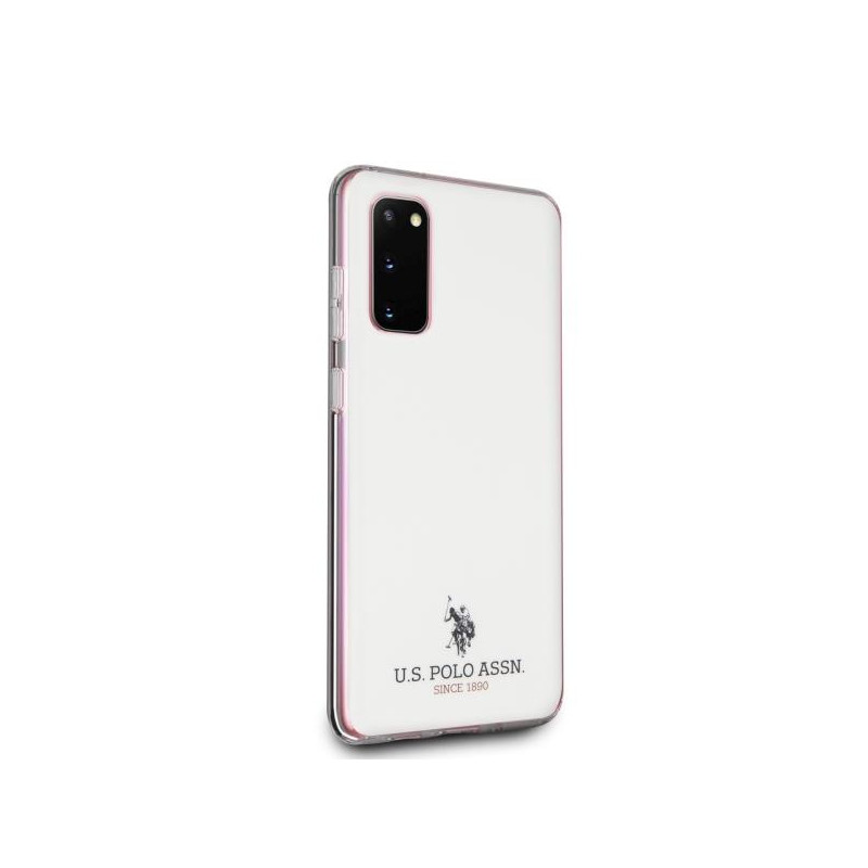 JAV Polo Assn byla Blizgus „Samsung Galaxy S20“ – baltas
