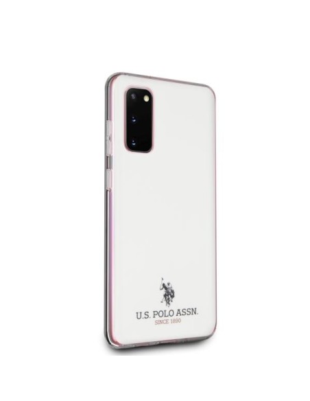 JAV Polo Assn byla Blizgus „Samsung Galaxy S20“ – baltas JAV Polo Assn byla Blizgus „Samsung Galaxy S20“ – baltas