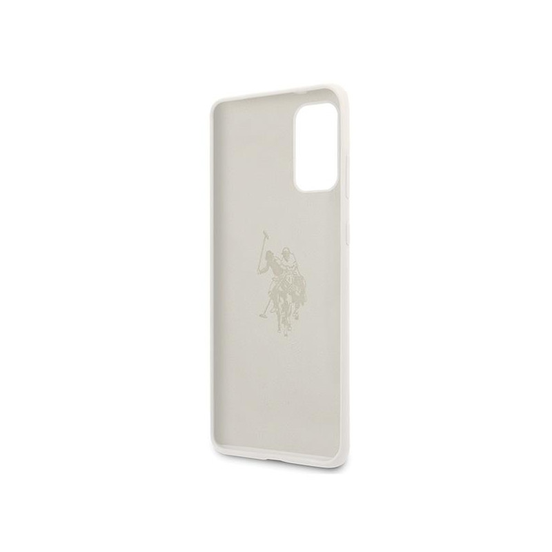 JAV Polo Assn byla Silikono kolekcija, skirta Samsung Galaxy S20+ - balta