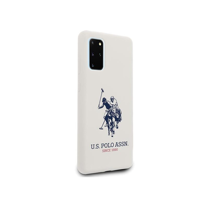 JAV Polo Assn byla Silikono kolekcija, skirta Samsung Galaxy S20+ - balta