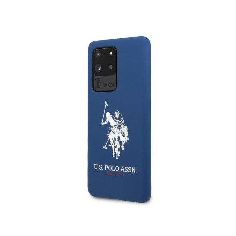 JAV Polo Assn byla Silikono kolekcija, skirta Samsung Galaxy S20 Ultra – tamsiai mėlyna