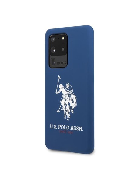 JAV Polo Assn byla Silikono kolekcija, skirta Samsung Galaxy S20 Ultra – tamsiai mėlyna