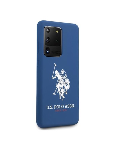 JAV Polo Assn byla Silikono kolekcija, skirta Samsung Galaxy S20 Ultra – tamsiai mėlyna